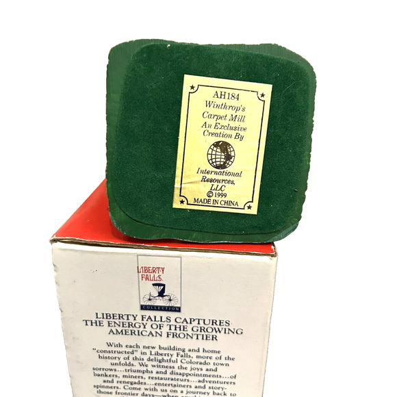 The Americana Collection Liberty Falls Winthrop's Carpet Mill with Box Exc Cond - Picture 6 of 6